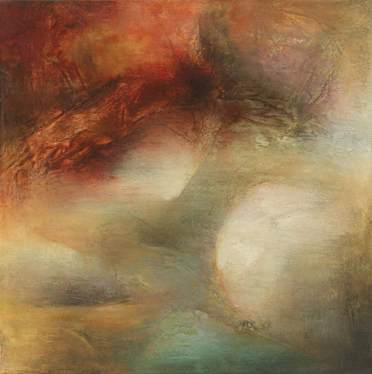 Art abstrait ‘À l'étendue’ par l'artiste Chantal De Serres