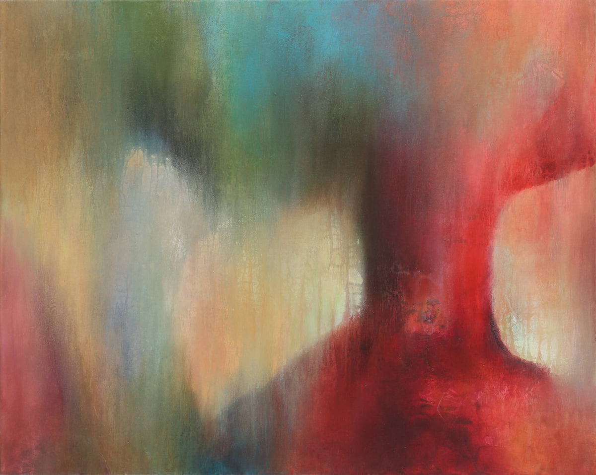 Art abstrait ‘En toute quiétude’ par l'artiste Chantal De Serres