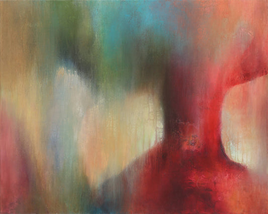 Art abstrait ‘En toute quiétude’ par l'artiste Chantal De Serres