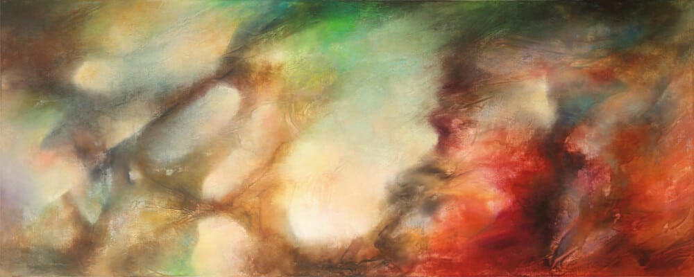 Art abstrait ‘L'inévitable clairvoyance’ par l'artiste Chantal De Serres