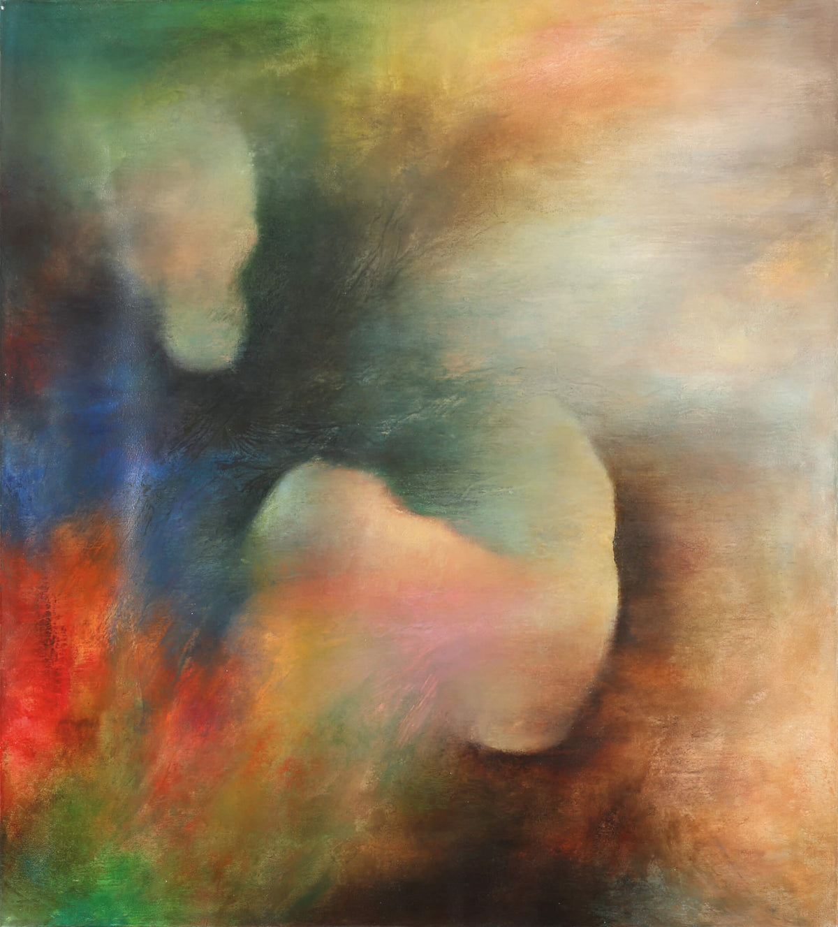 Art abstrait ‘Jeux vaporeux’ par l'artiste Chantal De Serres