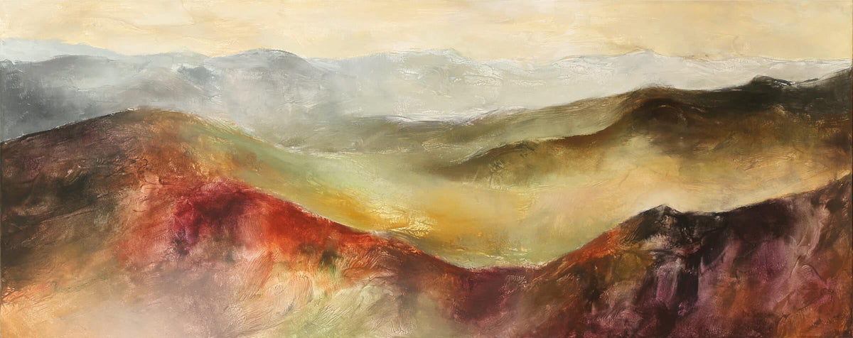 Art abstrait ‘Panoramique I’ par l'artiste Chantal De Serres