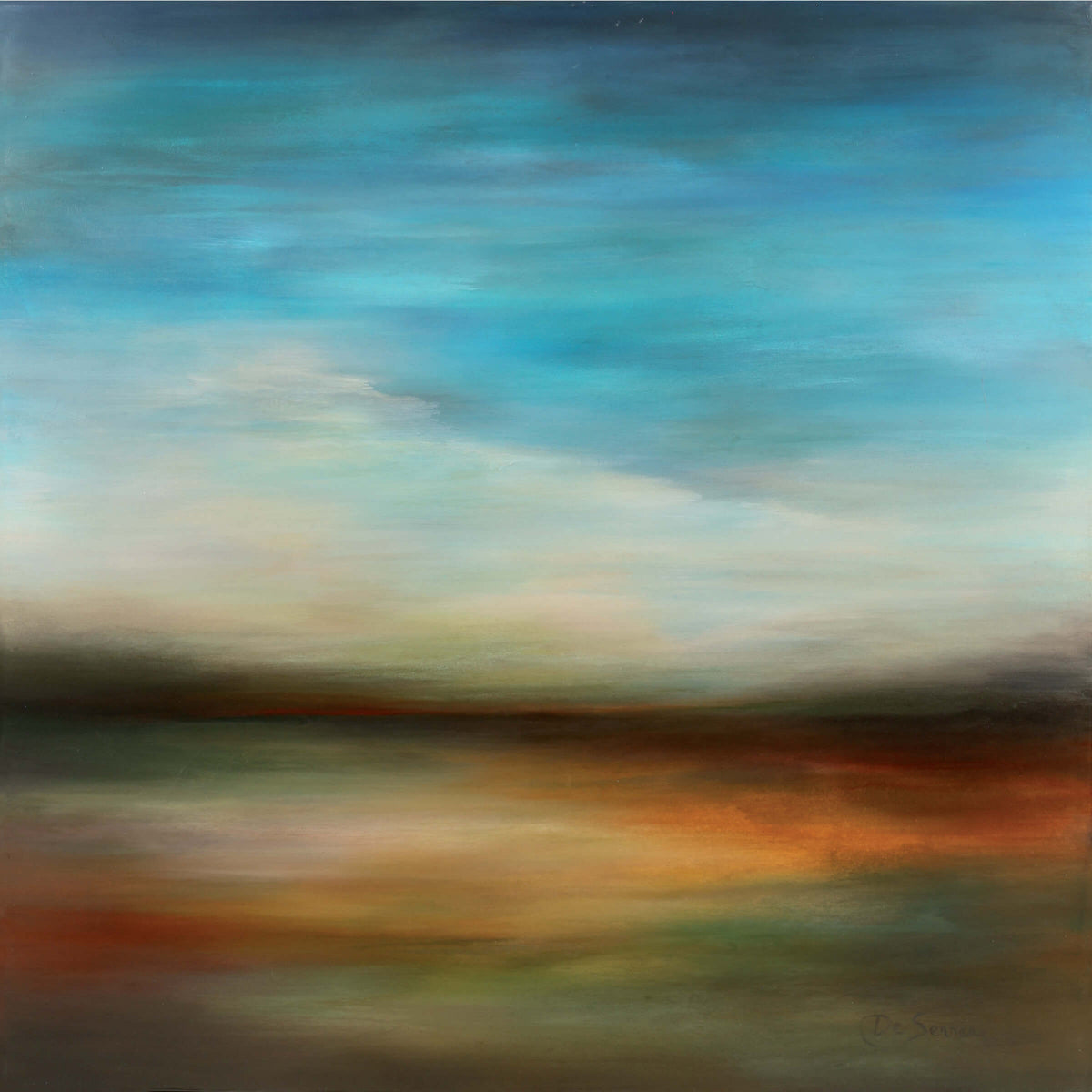 Art abstrait ‘Winsome Day II’ par l'artiste Chantal De Serres