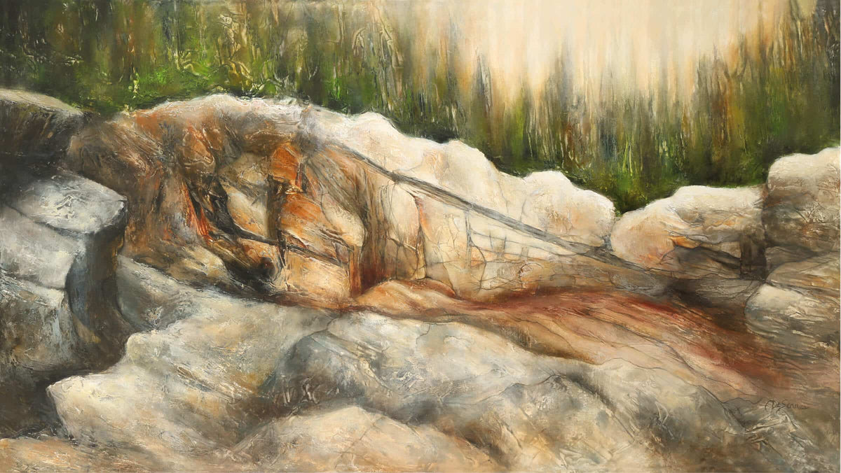 Art abstrait ‘L'Oeuvre de Dieu’ par l'artiste Chantal De Serres